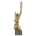 Deko-Figur Alexandra House Living Gold Kunststoff Blatt 11 x 17 x 34 cm