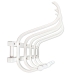 Appendiabiti da parete Alexandra House Living Bianco Legno 72 x 21 x 30 cm