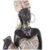 Deko-Figur Alexandra House Living Weiß Gold Acryl Kunststoff Melamine Afrikanerin