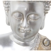 Deko-Figur Alexandra House Living Gold Silberfarben Kunststoff Buddha 18 x 28 x 40 cm