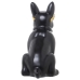 Dekorativ Figur Alexandra House Living Svart Gyllen Plast Briller Hund 19 x 27 x 26 cm