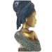 Bust Alexandra House Living Albastru Auriu* Plastic Africană 10 x 19 x 40 cm