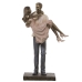 Decoratieve figuren Alexandra House Living Plastic Gouden Koppel 11 x 18 x 27 cm