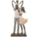 Deko-Figur Alexandra House Living Kunststoff Gold Familie 10 x 15 x 30 cm