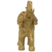 Deko-Figur Alexandra House Living Gold Kunststoff Elefant 12 x 25 x 26 cm