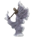 Okrasna Figura Alexandra House Living Bela Zlat Plastika Dama 13 x 23 x 30 cm