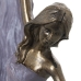 Decoratieve figuren Alexandra House Living Wit Gouden Plastic Vrouw 13 x 23 x 30 cm