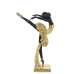 Decoratieve figuren Alexandra House Living Zwart Gouden Plastic Ballerina 14 x 18 x 26 cm