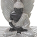 Decorative Figure Alexandra House Living Brown Silver Acrylic Plastic Melamin Buddha 15 x 7 x 27 cm