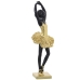 Decoratieve figuren Alexandra House Living Zwart Gouden Acryl Plastic Melamine Ballerina 10 x 9 x 30 cm