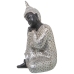 Figurine Décorative Alexandra House Living Marron Argenté Acrylique Plastique Mélamine Buda