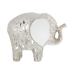 Decoratieve figuren Alexandra House Living Wit Gouden Keramisch Olifant 17 x 8 x 13 cm