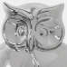 Decorative Figure Alexandra House Living Silver Ceramic Owl