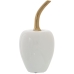 Statua Decorativa Alexandra House Living Bianco Dorato Ceramica Ciliegie 12 x 24 cm