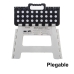 Sgabello Pieghevole Alexandra House Living Bianco Nero 32 x 22 x 25 cm