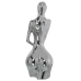 Decorative Figure Alexandra House Living Silver Ceramic Lady 10 x 11 x 29 cm