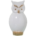 Figură Decorativă Alexandra House Living Alb Auriu* Ceramică Bufniță 20 x 20 x 33 cm