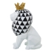 Figurine Décorative Alexandra House Living Blanc Doré Plastique Lion Couronne 17 x 23 x 29 cm