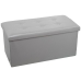 Detachable Pouffe Alexandra House Living Grey Polyskin 77 x 38 x 38 cm