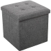 Snemljiv Pouffe Alexandra House Living Siva Tekstil Poliskin 45 x 45 x 45 cm