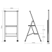 2-step folding ladder Alexandra House Living Grey Aluminium 44 x 94 x 51 cm