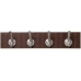 Wall mounted coat hanger Alexandra House Living Ruskea Nahka 60 x 9 x 12 cm