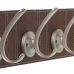 Wall mounted coat hanger Alexandra House Living Brown Leather 60 x 9 x 12 cm