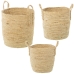 Korbsatz Alexandra House Living 03764 Braun Rattan Naturfaser (3 Stück)