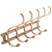 Wall mounted coat hanger Alexandra House Living Natural Wood 72 x 21 x 30 cm