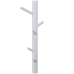 Wall mounted coat hanger Alexandra House Living Valkoinen Puu Kumipuu 13 x 9 x 50 cm