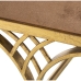 Bench Alexandra House Living Brown Golden Velvet Metal 60 x 46 x 37 cm