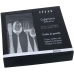 Stainless Steel Cutlery Set Alexandra House Living Grey Steel 24 Pieces