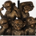 Desk lamp Alexandra House Living Black Gold Golden Plastic 40 W 31 x 48 x 31 cm Monkeys