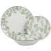 Assietes Alexandra House Living Blanc Porcelaine 27 x 1 x 27 cm