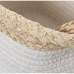 Lot de paniers Alexandra House Living Blanc osier Rotin Fibre naturelle 35 x 21 x 21 cm 3 Pièces