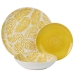 Louça Alexandra House Living Amarelo Porcelana 27 x 1 x 27 cm