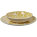 Tableware Alexandra House Living Yellow Porcelain 27 x 1 x 27 cm