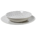 Assiettes Alexandra House Living Gris Porcelaine 27 x 1 x 27 cm