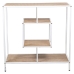 Console Alexandra House Living Bianco Marrone Metallo 80 x 80 x 35 cm