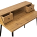 Desk with Drawers Alexandra House Living Natural Metal 100 x 57 x 93 cm