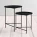 Jeu de 2 tables Alexandra House Living Noir