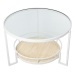 Mesa de apoio Alexandra House Living Branco Castanho 70 x 45 x 70 cm