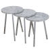 Set of 3 tables Alexandra House Living Hopeinen Puu