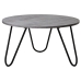 Mesa de Centro Alexandra House Living Negro Plateado Madera 80 x 44 x 80 cm