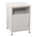 Comodino Alexandra House Living Bianco Metallo 35 x 51 x 35 cm