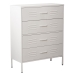 Cómoda Alexandra House Living Branco Metal 80 x 102 x 35 cm