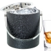 Ice Bucket Alexandra House Living Black Grey Metal 15 x 16 x 15 cm