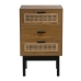 Nightstand Alexandra House Living Brown Black Wood 40 x 65 x 30 cm