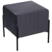 Pouf Alexandra House Living Gris Velours Bois 40 x 43 x 40 cm