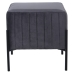 Pouf Alexandra House Living Gris Velours Bois 40 x 43 x 40 cm